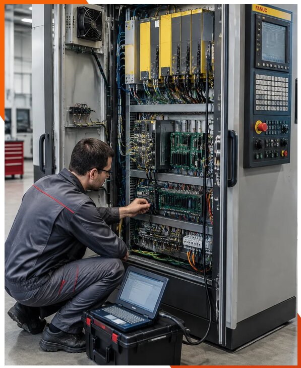 Ремонт систем ЧПУ FANUC промышленных станков в Кунгуре