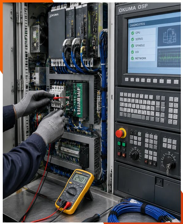 Ремонт систем ЧПУ Okuma OSP в Кунгуре
